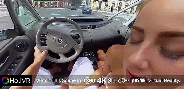 [HoliVR] Car Sex Adventure 100 Driving FUCK   360 VR Porn
